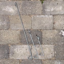 Krog til bagklap 3 stk. 19-28-55 cm